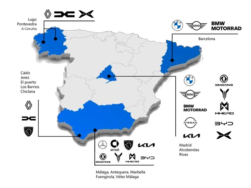 Mapa marcas Caetano
