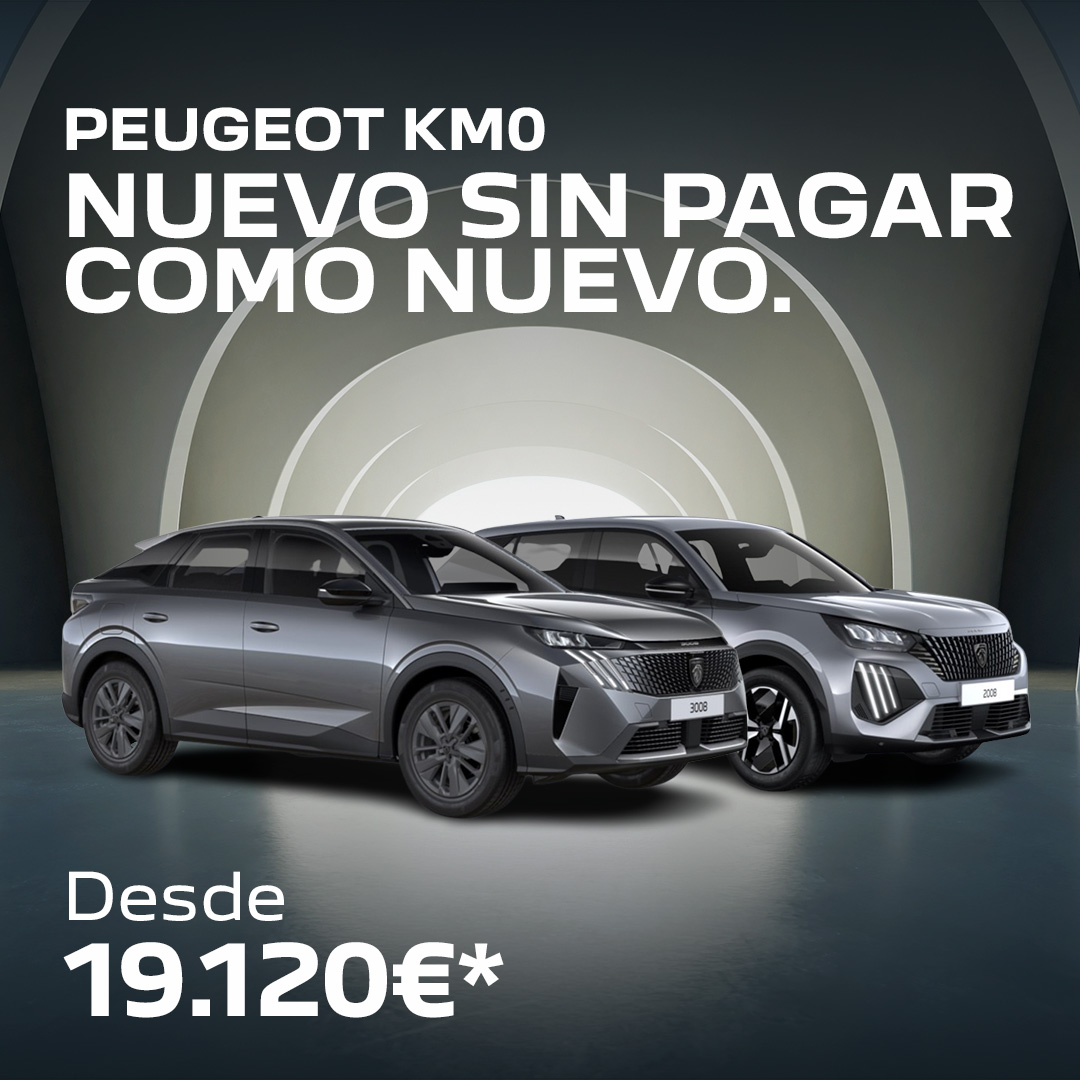 Peugeot Km0: Nuevo sin pagar como nuevo