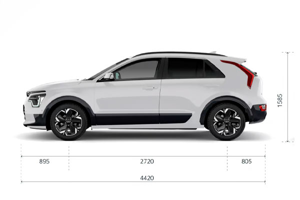Medidas Kia Niro Híbrido Medidas Kia Niro Híbrido